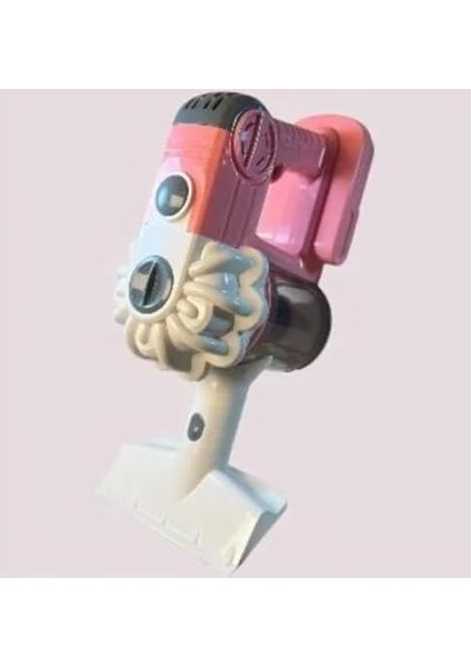 Pilli Model Çekme ve Süpürme Özellikli Dikey Süpürge 78 cm Gerçekçi Oyuncağım 3 Başlıklı 2 Farklı Renk Seçeneği (Pembe-Mavi) (Pembe) modelleri