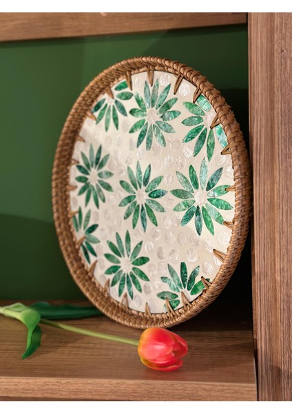 Sedefli Rattantepsi 30CM