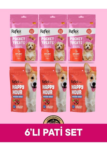 Pocket Treats-Happy Hour Köpek Maması 6'lı Pati Set - 1