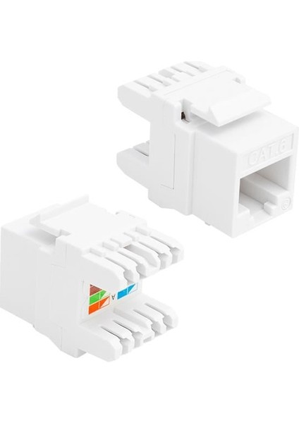 RJ45 Cat6 Şase 180 Derece Keystone Jack