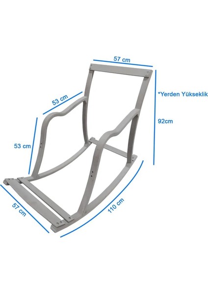 Paşa Ahşap Sallanan Sandalye Fermuarlı Kılıf, Boyun Yastıklı Dinlenme Koltuğu Yeşil modelleri