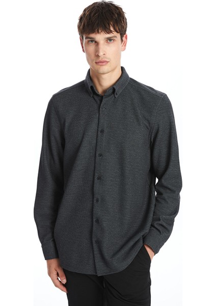 Yeni Sezon Slim Fit Uzun Kollu Erkek Gömlek