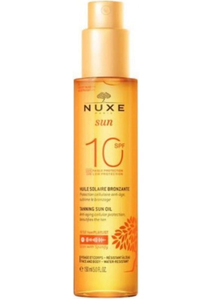 Sun Bronzlaştırıcı Yüz ve Vücut Yağı SPF10 150ML + Dezenfektan Hediyeli - %72 Alkol