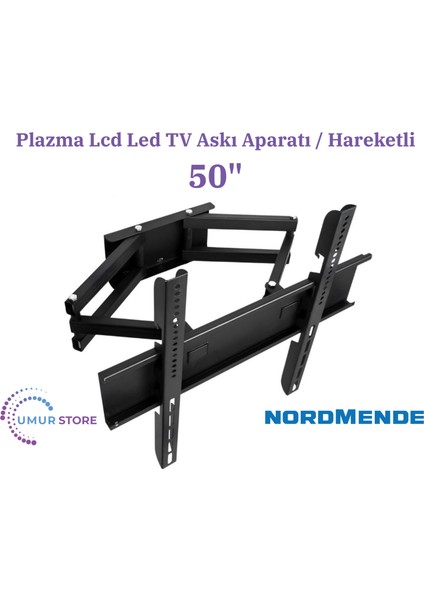 Nordmende Grünberg Nm50350/gr50200 50" Uydu Alıcılı Android 4k Smart 126/127 Ekran Lcd Led TV Hareketli Duvar Askı Aparatı