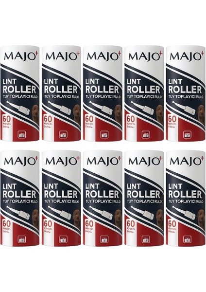 Tüy Toplayıcı 10 Yedek Rulo 10CM 60 Yaprak 10*60=600 Yaprak