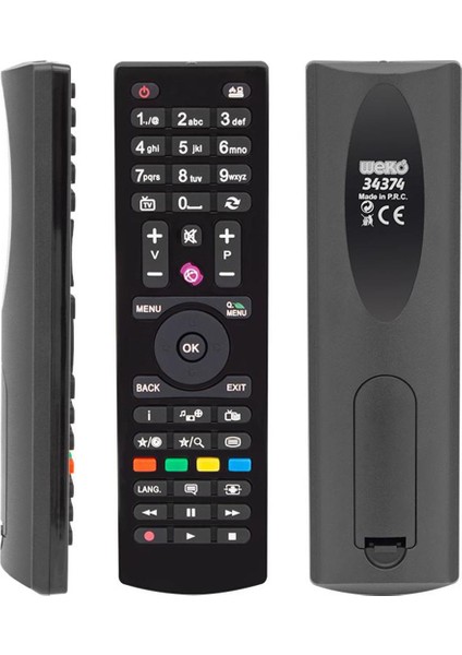 Vestel Seg-Regal Yuvarlak Göbek Mini LCD LED Tv Kumanda