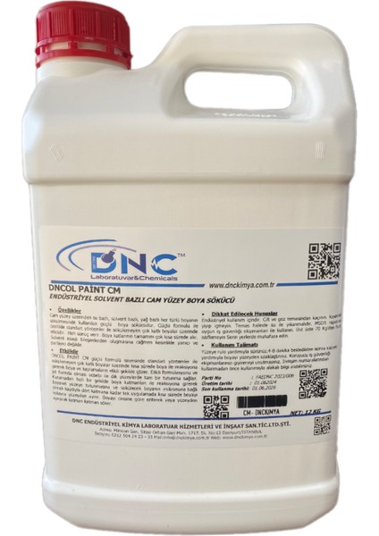 Cam Boya Sökücü En Güçlü Boya Sökücü-Dncol Paint cm 12KG