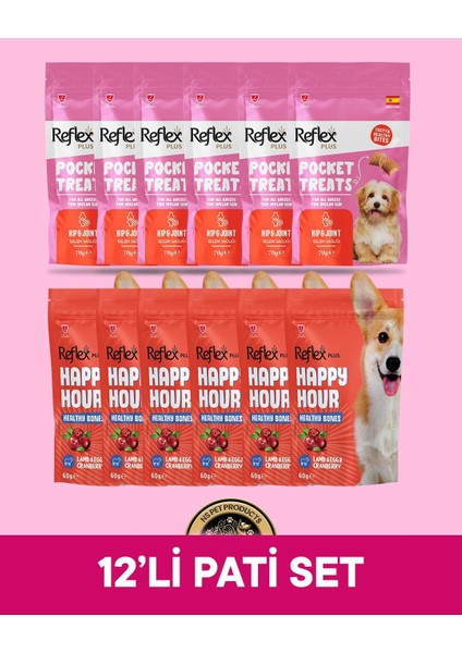 Plus Pocket Treats-Happy Hour Köpek Maması 12'li Pati Set - 2