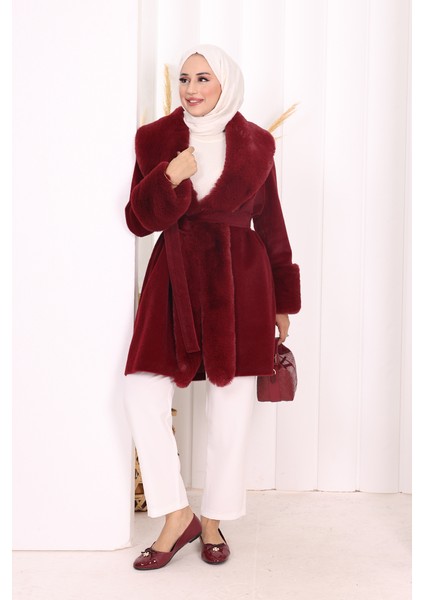 Kürklü Kaban 70062 Bordo fiyatları