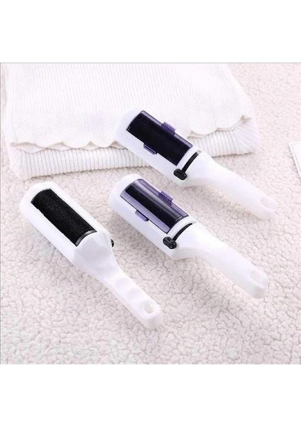 Taşınabilir Elektrostatik Hazneli Rulo Şeklinde Evcil Hayvan Tüyü Saç Toplayıcısı indirimleri