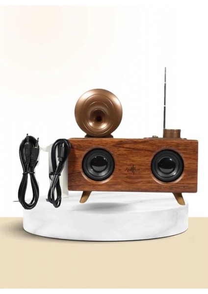 Nostaljik Radyo Bluetooth Bağlantılı Şarjlı Yüksek Ses Kaliteli