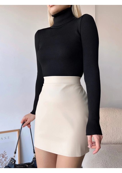 Xmpdby Düz Deri Etek Bej H24468 (Beden: L) modelleri