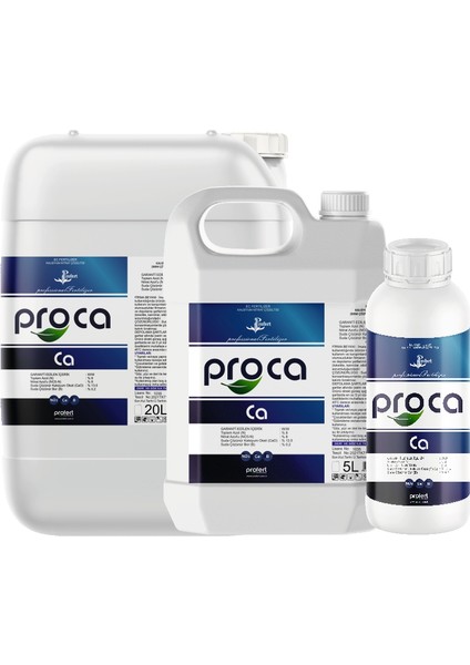 Pro Ca N:8 Cao:13,5 – Karışmayan Kalsiyum Gübresi, Hücre Duvarı Güçlendirici ve Meyve Çatlama Önleyici 20 Lt