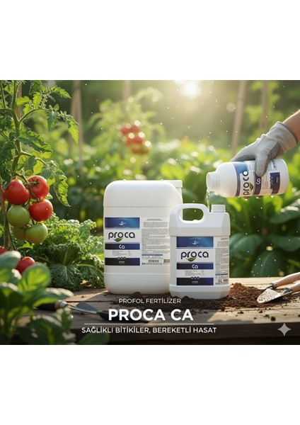 Pro Ca N:8 Cao:13,5 – Karışmayan Kalsiyum Gübresi, Hücre Duvarı Güçlendirici ve Meyve Çatlama Önleyici 20 Lt modelleri
