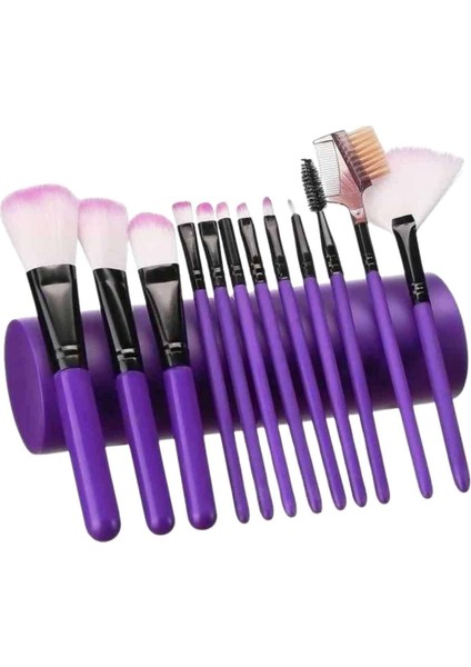 12 Parça Profesyonel Makyaj Fırça Seti - CHT5642-6876 modelleri