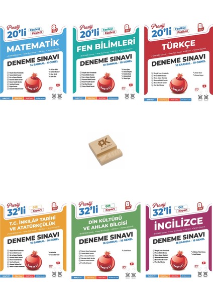 Nartest Lgs 8. Sınıf Prestij Tüm Dersler (Mat- Fen-Türkçe-Inkılap-Din-Ingilizce) 6lı Deneme Seti