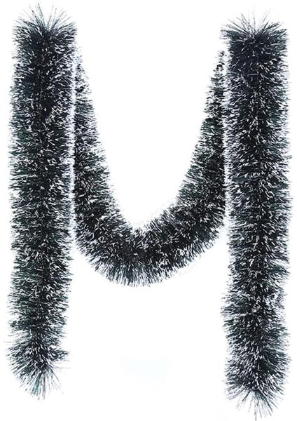 Karlı Yeşil Yılbaşı Garland Doğum Günü Simi Çam Ağacı Süsü 200 cm