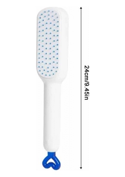 Silikon Yumuşak Sıkı Dişli Sihirli Geri Çekilebilir Tarak Kendini Temizleyen Saç Fırçası fırsatları