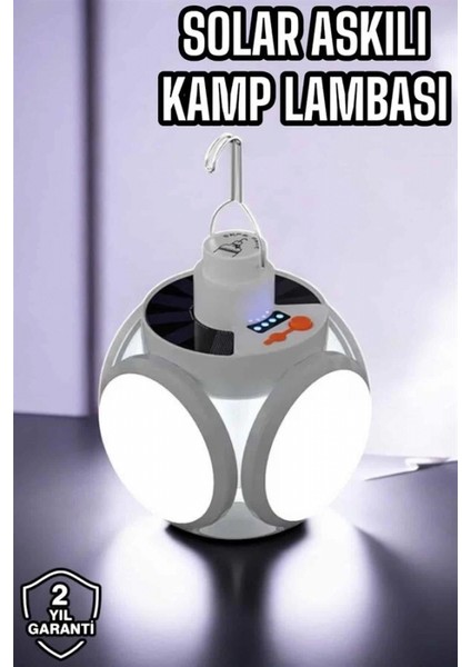 Güneş Enerjili Solar Aydınlatma Kamp Çadır Lambası Şarjlı Ampül LED Şarjlı El Feneri Işıldak fiyatları