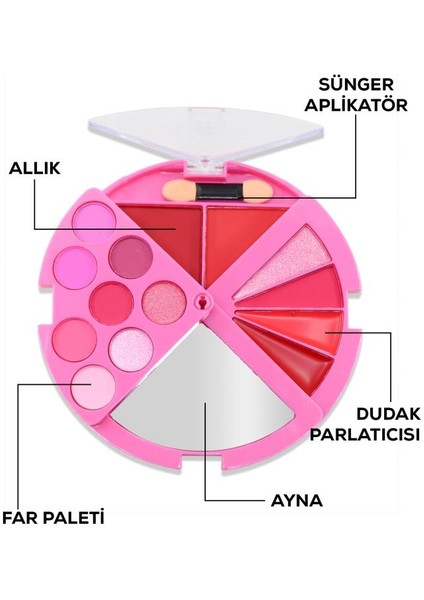 3'lü Katlanabilir Far, Allık ve Ruj Paleti No:2 fırsatları