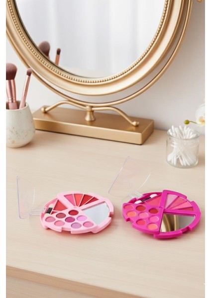 3'lü Katlanabilir Far, Allık ve Ruj Paleti No:2 indirimleri