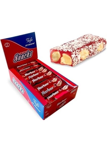 Tafe Narbar - Nar Aromalı Hindistan Cevizi Kaplı Fındıklı Lokum Bar 32'li Paket fiyatları