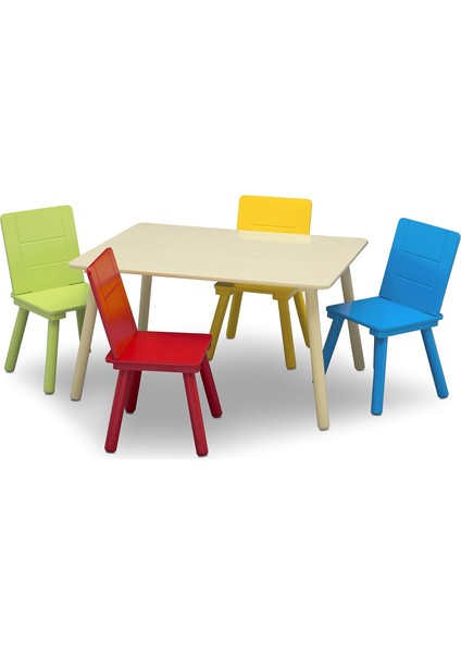 Children Çocuk Masa ve Takımı (4 Dahil)