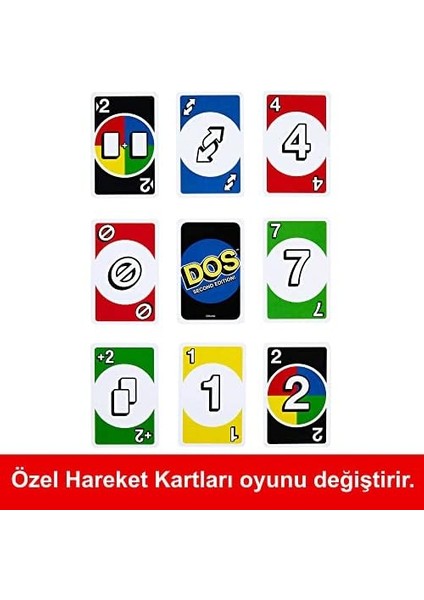 Games Uno Dos Kartlar Çocuklar ve Yetişkinler Için Aile Kart Oyunu Dos™ Ikinci Seri HNN01 fiyatları