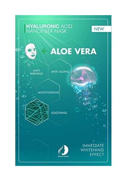 Nafima - Hyalüronik Asit + Aloe Vera Nanofiber Kozmetik Yüz Maskesi fiyatları