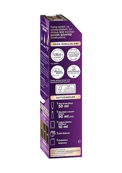 Palette Yoğun Göz Alıcı Renkler 6-1 Küllü Koyu Kumral 50 ml