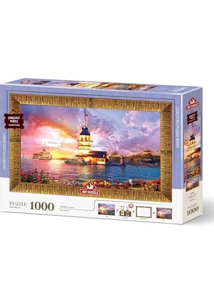 Puzzle Kız Kulesi 1000 Parça Çerçeveli Puzzle fiyatları