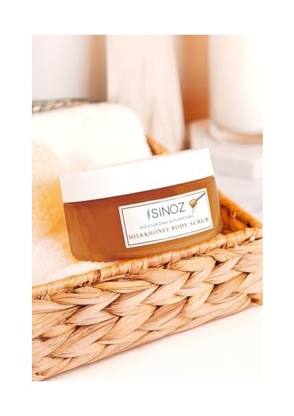 Sinoz Body Scrub Besleyici Arındırıcı Nemlendirici Ballı&sütlü Vücut Peelingi 300 gr