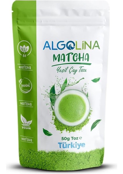 Algolina Matcha Tozu 50GR (%100 Saf Yeşil Çay)