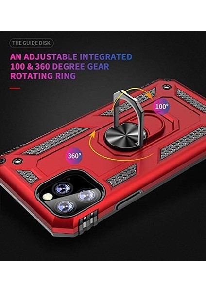 11 Pro (5.8'') Için Kılıf Ring Holder Rose [ 11 Pro ile Uyumlu Kılıf - Rose ] modelleri