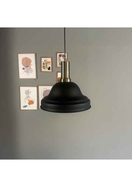 Ulmete Siyah Renk Eskitme Fener Başlık Tekli Sarkıt Avize Salon Ofis Otel Avizeleri Vintage Tasarım fiyatları