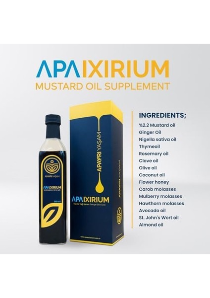Apayrı Yaşam Apaixirium Bio Şurup KONSANTRESI%100 Bitkisel Iksir Apaixirium 500 ml