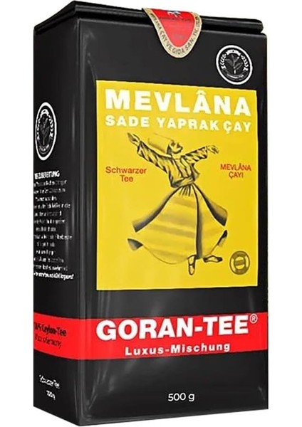 Goran Tee Mevlana Sade Yaprak Cay Luxus Mischung Siyah Çay - 500G fiyatları