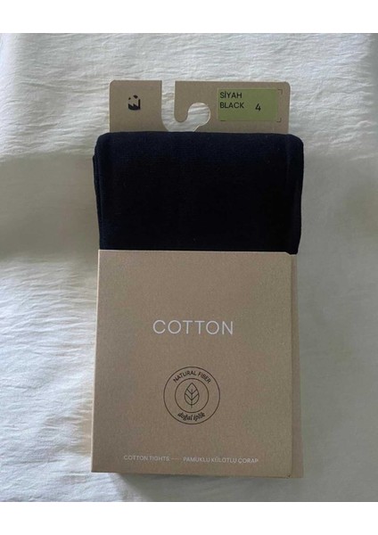 Siyah Cotton Kadın Külotlu Çorap Pamuklu & Mat 60 Den Pantyhose fırsatları