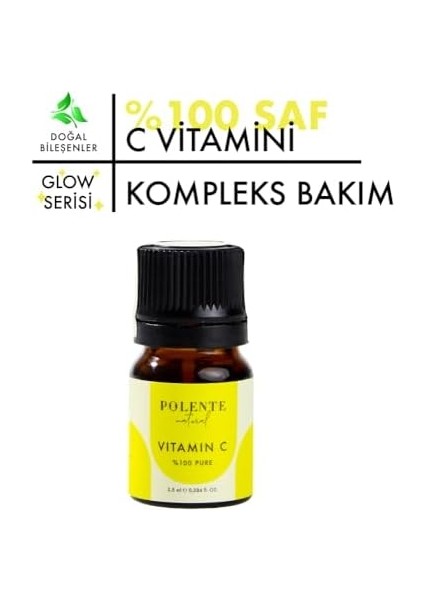 Polente Natural -%100 Pure Vitamin C- Leke KARŞITI%100 Saf C Vitamini (2,5 Ml) modelleri