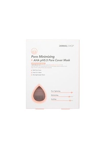 Dermal Shop Gözenek Azaltan x Aha Ph5.5 Gözenek Küçültücü Maske 25 gr * 5 Adet
