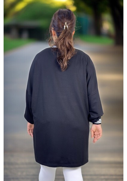 Kristal Viskon Kumaş Yırtmaçlı Takma Kol Büyük Beden Ribanalı V Yaka Bluz modelleri