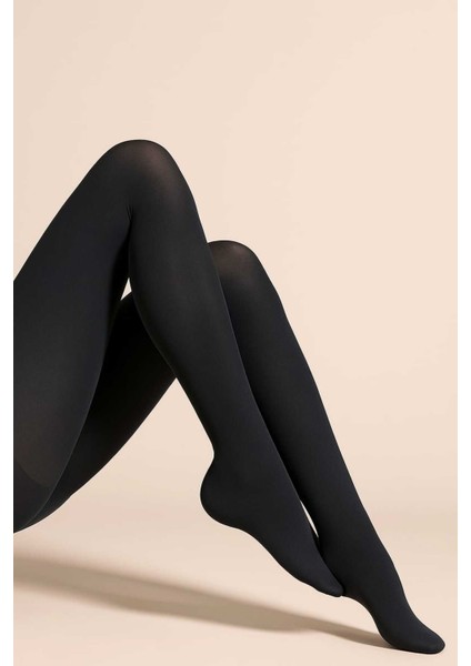 Micro 40 Orta Kalın Mat Antrasit Külotlu Çorap - Tarzınla Fark Yarat