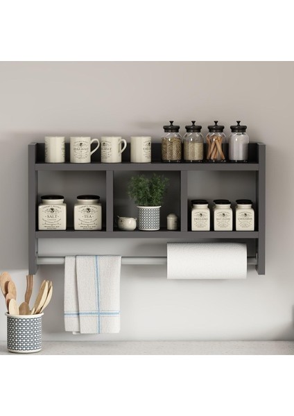 Dizayn Askılı Duvar Rafı