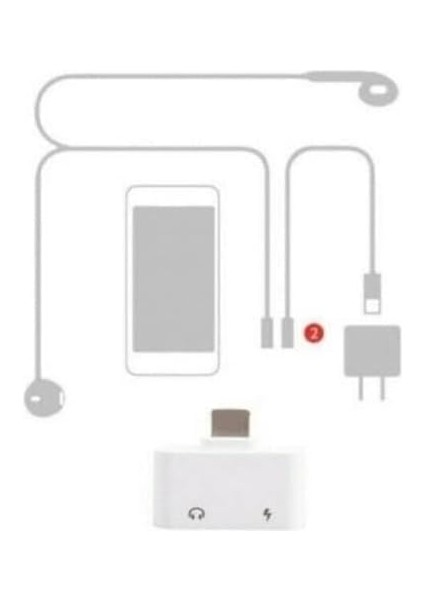 Heartz Lightning 2in1 Şarj Kulaklık Dönüştürücü Adaptör Skart Şarj Çoğaltıcı Splitter Şarj Çıkışı Çoğaltıcı No 184 fiyatları