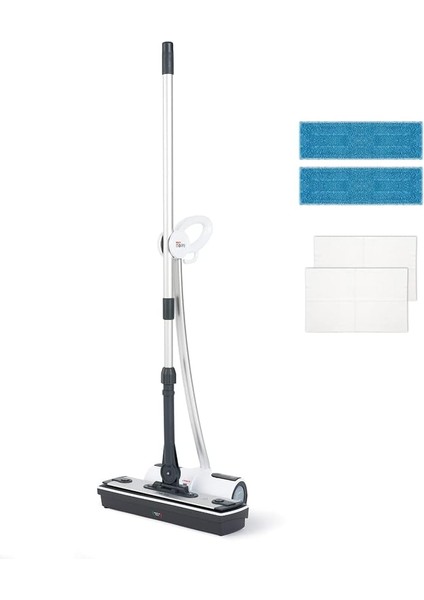 Moppy Kablosuz Buharlı Temizleyici Paspas, Beyaz