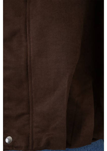 Kadın Kahverengi Oversize Süet Ceket 1055 indirimleri