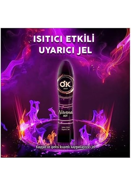 Okey Nirvana Hot Uyarıcı Jel 100 ml modelleri