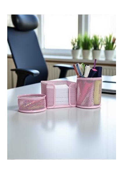 Masaüstü 3'lü Toz Pembe Seti ND-1001 fiyatları