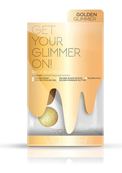 Voesh Pedi In A Box Glimmer 5 Adımlı Pedikür Seti Altin