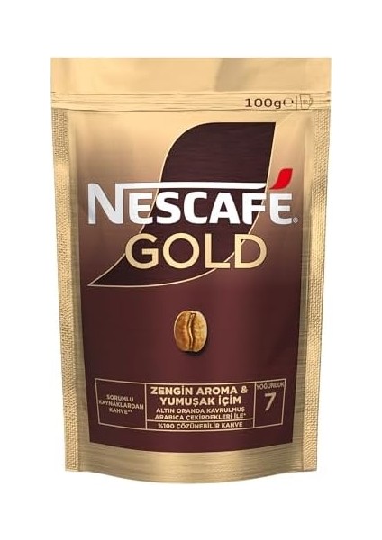 Nescafé Gold Çözünebilir Kahve Ekopaket, 100 G